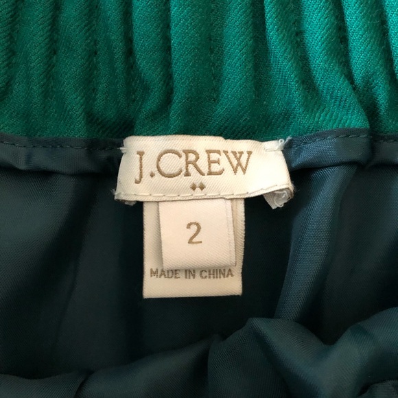J. Crew Factory Emerald Skirt - Picture 2 of 3